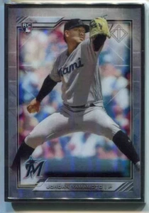 2020 Bowman Transcendent #25 Jordan Yamamoto Miami Marlins RC 94/100 - Picture 1 of 2