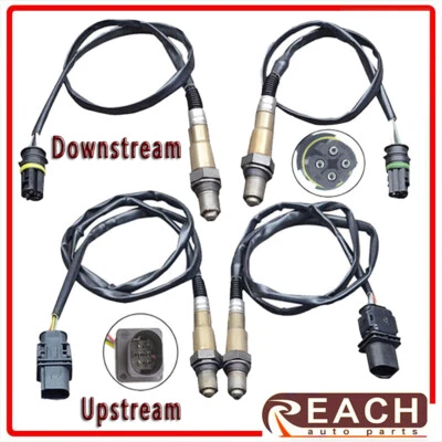 4X Oxygen O2 Sensor Up+Downstream For BMW 135I 335I 335IS 335XI X3 X5 Z4 530xi - Image 1 of 4
