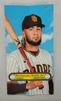 2021 Topps Heritage Fernando Tatis Jr 1972 Poster Jumbo Box Topper - Image 1 of 2