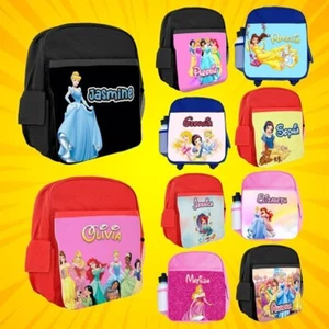Personalised Backpack Any Name Kids Princess Design Girls Children Bag 107 - Picture 1 of 12