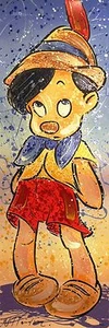 Disney PINOCCHIO Serigraph by David Willardson, Limited Edition 495, Signed - Picture 1 of 2