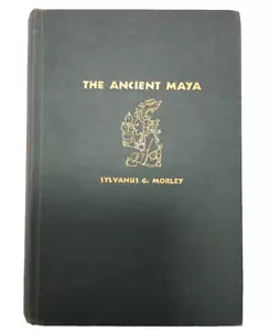 The Ancient Maya by Sylvanus Morley 1947 HB Good Condition Pictures Pullouts - Foto 1 di 18