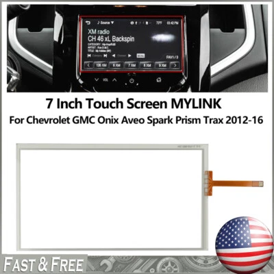 Digitalizador de pantalla táctil de 7" para Chevrolet GMC Onix Aveo Spark Prism Trax 2012-2016 Foto 1 de 4