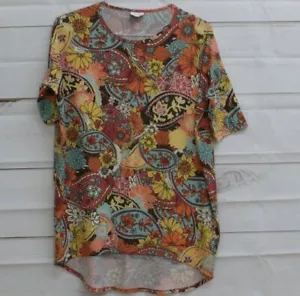 Camiseta para mujer LulaRoe Irma talla XS diseño floral brillante - Imagen 1 de 5