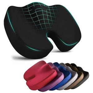 Memory Foam Seat Cushion Chair Pad for Coccyx Tailbone Back Tailbone Pain Relief - Picture 1 of 26