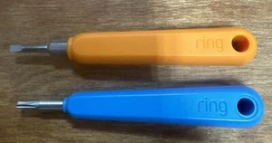 2 Original Ring blau orange Schraubendreher Werkzeug Torx Sicherheit Bit für Ring Türklingel - Bild 1 von 7