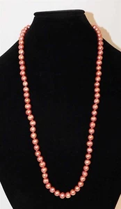 Echte barocke rosa Perlenkette - Bild 1 von 2