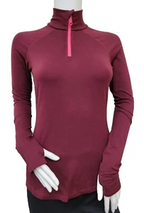 Top pull over Mountain HardWear donna XS cerniera quarto manica lunga rosso/rosa - Foto 1 di 3
