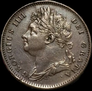 1825 Great Britain Farthing . Rare High grade - Picture 1 of 2