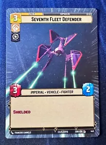 Star Wars Unlimited Spark of Rebellion Seventh Fleet Defender HYPERSPACE Karte - Bild 1 von 2