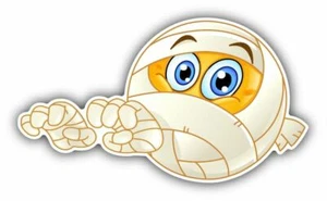 Mummy Smile Funny Sticker Decal Design ''SIZES'' - Picture 1 of 1