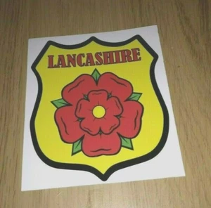 LANCASHIRE RED ROSE CAR STICKER 8.5cm x 10cm BRAND NEW - Picture 1 of 1