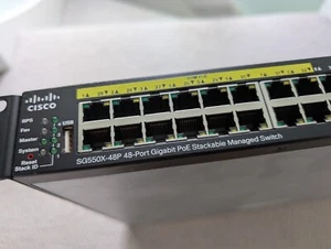 Commutateur géré empilable PoE Cisco SG550X-48P-K9 - Photo 1/3