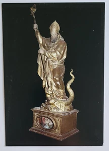 VINTAGE PC KATHOLISCHE HEILIGE HERMENTAIN PATRON DRAGUIGNAN FRANKREICH DRACHENTÖTER RELIQUIEN - Bild 1 von 2