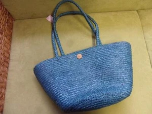 BORSA ESTIVA IN CORDA IUTA AZZURRO 186 - Picture 1 of 1