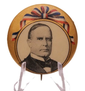 Vintage Political Campaign Pins/Buttons William McKinley - Picture 1 of 2