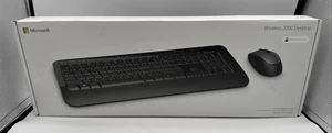 Oryginalny Microsoft Desktop 2000 M7J-00001 Bezprzewodowa klawiatura Mysz USB Klucz sprzętowy Zestaw - Zdjęcie 1 z 11