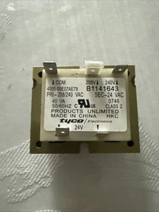 Transformador Tyco 4000-09E07AE79 B1141643 PRI 208/240V SEC 24V 40VA 50/60 HZ - Imagen 1 de 5
