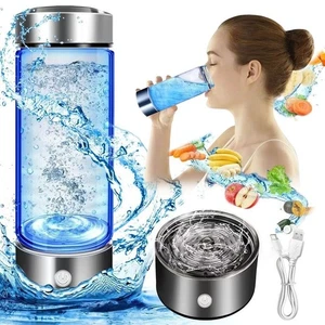 Hydrogen Oxygen Water Cup H2 Generator SPE PEM Dual Chamber Ionizer Bottle - Picture 1 of 9