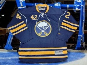 Buffalo Sabres Nathan Gerbe Reebok Heim blau NHL Trikot Herren XL - hat einige Ziehungen - Bild 1 von 13