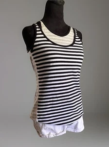 Camiseta sin mangas Adidas X Yohji Yamamoto para mujer en capas/sujetador a rayas. Mediana - Imagen 1 de 11