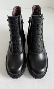 Zapatos Coach Cuero Negro X Tabitha Simmons Chelsea Moto Botín G4538 - Imagen 1 de 13