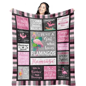 Flamingo Gifts Blanket 60"x50", Pink Flamingo Gifts for Women Girls, Flamingo... - Bild 1 von 7