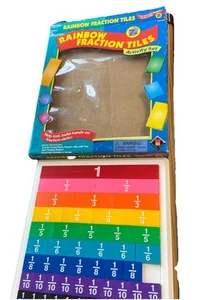 Learning Resources Rainbow Fraction Plastic Tile Learn Set  Montessori - Picture 1 of 4