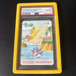 Pokemon Japanese Sealdass Fancy Graffiti 15 Pikachu & Others PSA 10 68525502 - Picture 1 of 2
