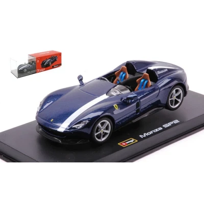 FERRARI MONZA SP2 CONVERTIBLE SIGNATURE BLUE 1:43 Burago Auto Stradali Nuevo Mod - Imagen 1 de 3