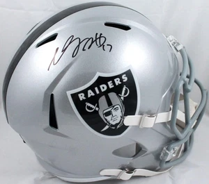 Davante Adams Autographed Las Vegas Raiders F/S Speed Helmet-Beckett W Hologram - Picture 1 of 7