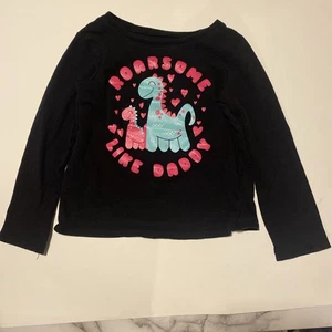 Black and pink long sleeve top #kidswear - Picture 1 of 1
