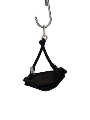 Bolso de hombro de cuero Marimekko, negro, 52253-2-93754 Foto 1 de 4