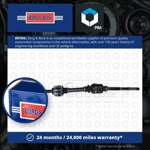Drive Shaft fits PEUGEOT PARTNER 2.0D Front Right 00 to 08 Driveshaft B&B 3273AT - Picture 1 of 3
