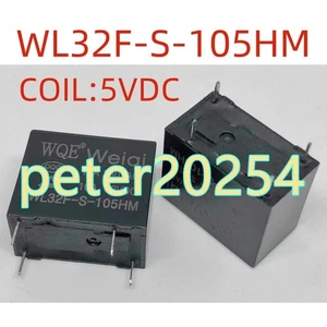 5PCS New WL32F-S-105HM 10A  Coil:5V 4-pin Relay #TT - Picture 1 of 1