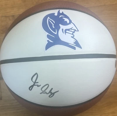 BAS de baloncesto con logotipo de tamaño completo autografiado por Jon Scheyer Duke Blue Devils Foto 1 de 3