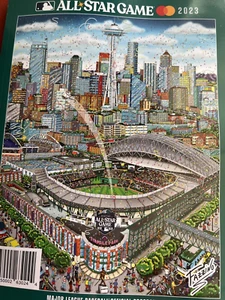 2023 MLB ALL STAR GAME PROGRAM ASG OFFICIAL SEATTLE MARINERS FAZZINO ART COVER!! - Picture 1 of 13