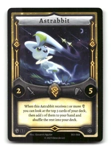 Elestrals Base Set Trading Card Game #BS1-068 Astrabbit - Picture 1 of 4