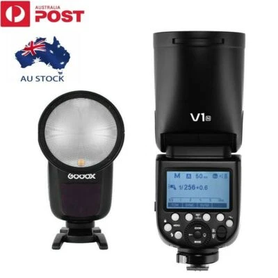 Godox V1 TTL Round Head Flash Speedlite Strobe Light For Sony Canon Nikon Camera - Image 1 of 4