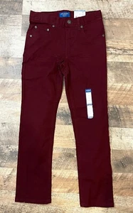 Jean Arizona denim súper flexible debajo de la cintura ajustado para niños CO. NUEVO CON ETIQUETAS Borgoña - Imagen 1 de 2