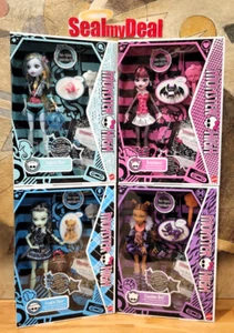 2024 Monster High Creeproduction Doll FRANKIE DRACULAURA CLAWDEEN LAGOONA - Picture 1 of 14