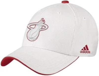 NBA Miami Heat Adidas Adult Structured Flex Hat  Cap NEW! - Image 1 of 2
