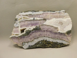 Sowbelly Amethyst or Vein Amethyst Agate Silver Dendrite Polished Slab #04 - Picture 1 of 8