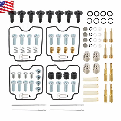 4 SET CARBURETOR REBUILD KIT FOR 1998-2006 SUZUKI KATANA 600 GSX600F - Image 1 of 4