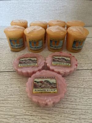 Yankee Candle Summer Scoop Cera Derretida y Naranja Dreamsicle Velas Votivas Verano Foto 1 de 4
