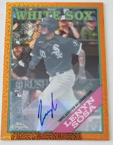 Lenyn Sosa 2023 Topps Series 2 Chicago White Sox Orange Autograph RC /25 - Picture 1 of 7