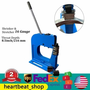 SS-16 Metal Shrinker Stretcher Fabrication 16 Gauge 8.5" Deep Throat w/ a Handle - Imagen 1 de 12