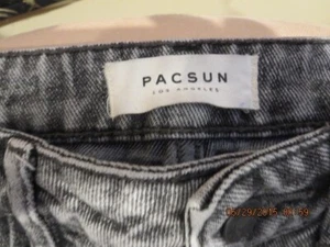 PACSUN JEANS--SIZE  23--LIGHT BLACK--#T 7-12 - Picture 1 of 24