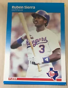 1987 Fleer GLOSSY #138 Ruben Sierra RC - Picture 1 of 2