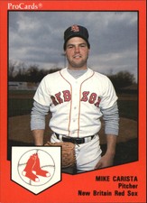 1989 New Britain Red Sox ProCards #605 Mike Carista